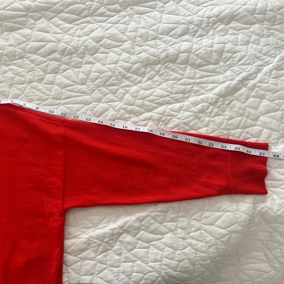 Eileen Fisher 100% Merino Wool Red Cardigan XL - Picture 9 of 9